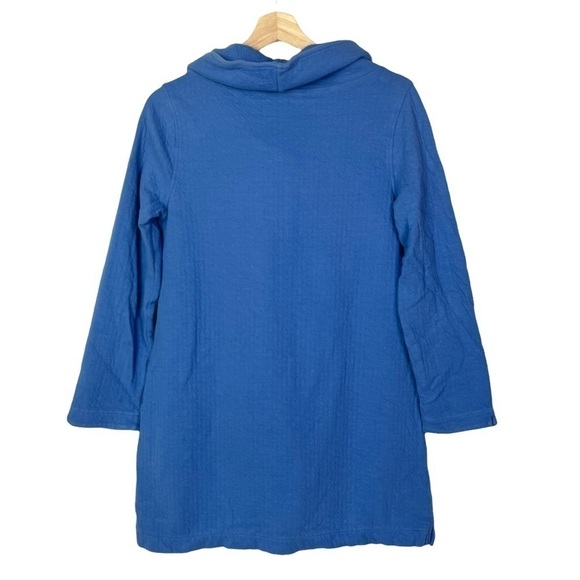Soft Surroundings Blue Cowl Neck Long Sleeve Tunic S - Picture 2 of 4